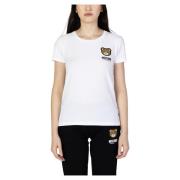 Dames T-Shirt Herfst/Winter Collectie Moschino , White , Dames