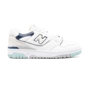 Blauw/Witte Leren Sneakers New Balance , White , Heren