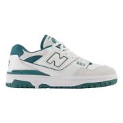 Vintage Teal Basketbal-geïnspireerde Leren Sneakers New Balance , Whit...