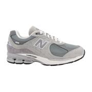 Grijze Sneakers met Leren Monogram New Balance , Gray , Heren