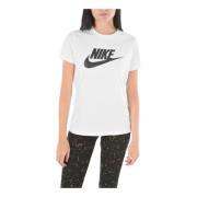 Casual Logo T-Shirt Nike , White , Dames