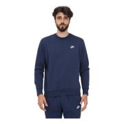 Club Fleece Crewneck Sweatshirt Nike , Blue , Unisex