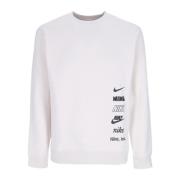 Club Mlogo Crewneck Sweatshirt Nike , Gray , Heren