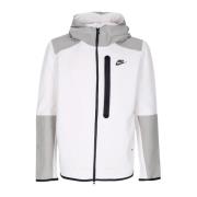 Tech Fleece Overlay Full Zip Hoodie Nike , White , Heren