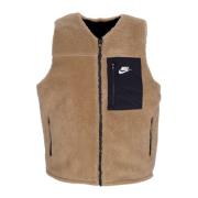 Omkeerbare Winter Vest voor Mannen Nike , Beige , Heren