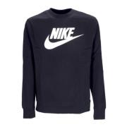 Grafische Crewneck Sweatshirt Nike , Black , Heren