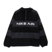 Ongevoerde Anorak Sportjas Nike , Black , Heren