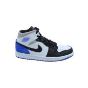 Air Jordan 1 Mid SE Union Royal Leren Sneakers Nike , White , Dames