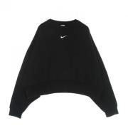 Essentials Fleece Oversized Crewneck Sweatshirt Nike , Black , Dames