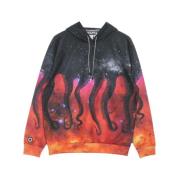 lichtgewicht hoodie -sterrenstelsel Octopus , Black , Heren
