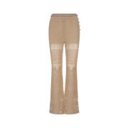 Slim-fit Trousers Paco Rabanne , Brown , Dames