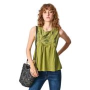 Top Lisle Pepe Jeans , Green , Dames