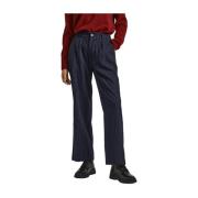 Leather Trousers Pepe Jeans , Blue , Dames