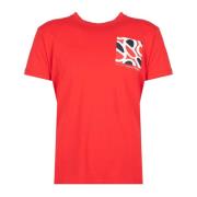 Eenvoudig Ronde Hals T-shirt Pepe Jeans , Red , Heren