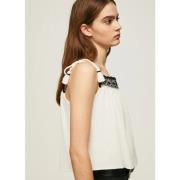 Sleeveless Tops Pepe Jeans , Beige , Dames