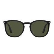 Klassieke vierkante zonnebril Persol , Black , Unisex
