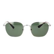 Stijlvolle Unisex Zonnebril met Groene Lens Persol , Brown , Unisex