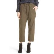 Utility Trekkoord Jeans Vince , Green , Dames