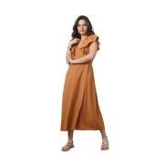 V8239-51506 Jurk - Casual en Elegant Vince , Brown , Dames