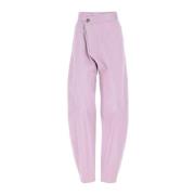 Lila stretch katoenen broek JW Anderson , Purple , Dames