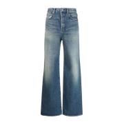 Ruimvallende bootcut jeans Saint Laurent , Blue , Dames