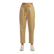 Straight Trousers Erika Cavallini , Beige , Dames