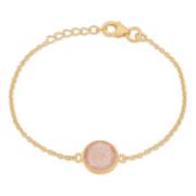 Cat Bracelet Peach Moonstone Frk. Lisberg , Yellow , Dames