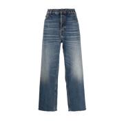 Blauwe Wijde Jeans Upgrade Stijlvol Ss23 Haikure , Blue , Dames