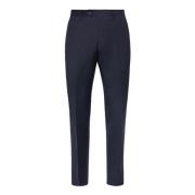 Broek van wol Bird`s Eye stof Boggi Milano , Blue , Heren