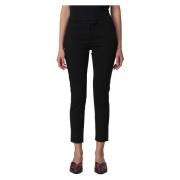 Stijlvolle Cropped Jeans Dondup , Black , Dames