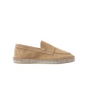 Diego Suede Espadrilles Scarosso , Beige , Heren