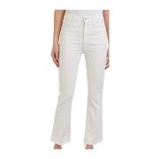 Flared Jeans Mother , White , Dames