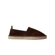 Donkerbruine Suède Espadrilles Scarosso , Brown , Heren