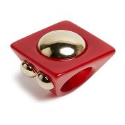 Hathor Square Ring - Oud-Egyptische glamour La DoubleJ , Red , Dames