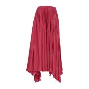 Fuchsia Geplooide Maxi Rok Lanvin , Pink , Dames