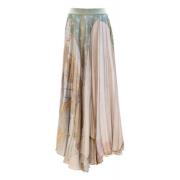 Zonneschijn Geplooide Lange Rok Mes Demoiselles , Beige , Dames