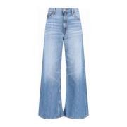 Wide Jeans Re/Done , Blue , Dames