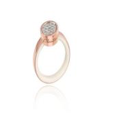 Roségouden Diamanten Ring Chantecler , Pink , Dames