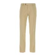 Beige stretch katoenen broek PT Torino , Beige , Heren