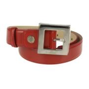 Pre-owned Fabric belts Bvlgari Vintage , Red , Dames