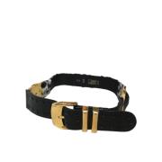 Pre-owned Leather belts Versace Pre-owned , Black , Dames