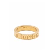 Stoere Gouden Cijferring Maison Margiela , Yellow , Unisex