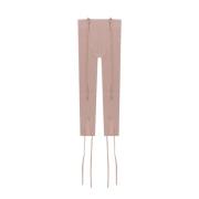 Stretchleggings met geribbelde stof Andrea Adamo , Beige , Dames