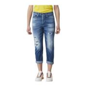 ZOE Broek Dondup , Blue , Dames