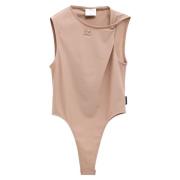 Veelzijdige Dames Body Shirt Courrèges , Beige , Dames