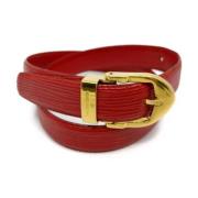 Tweedehands riem Louis Vuitton Vintage , Red , Dames