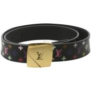 Tweedehands riem Louis Vuitton Vintage , Black , Dames