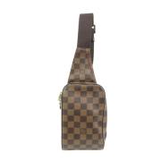 Vintage Canvas Riemtas Louis Vuitton Vintage , Brown , Dames