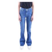 Slim Illusion Promise Flared Jeans 7 For All Mankind , Blue , Dames