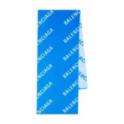 Logo Sjaal voor Winterstijl Balenciaga , Blue , Unisex